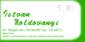 istvan moldovanyi business card